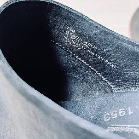 Kork-Ease Black Leather Stacked Block Heel Mule Booties Womens 7.5M - Picture 8 of 12